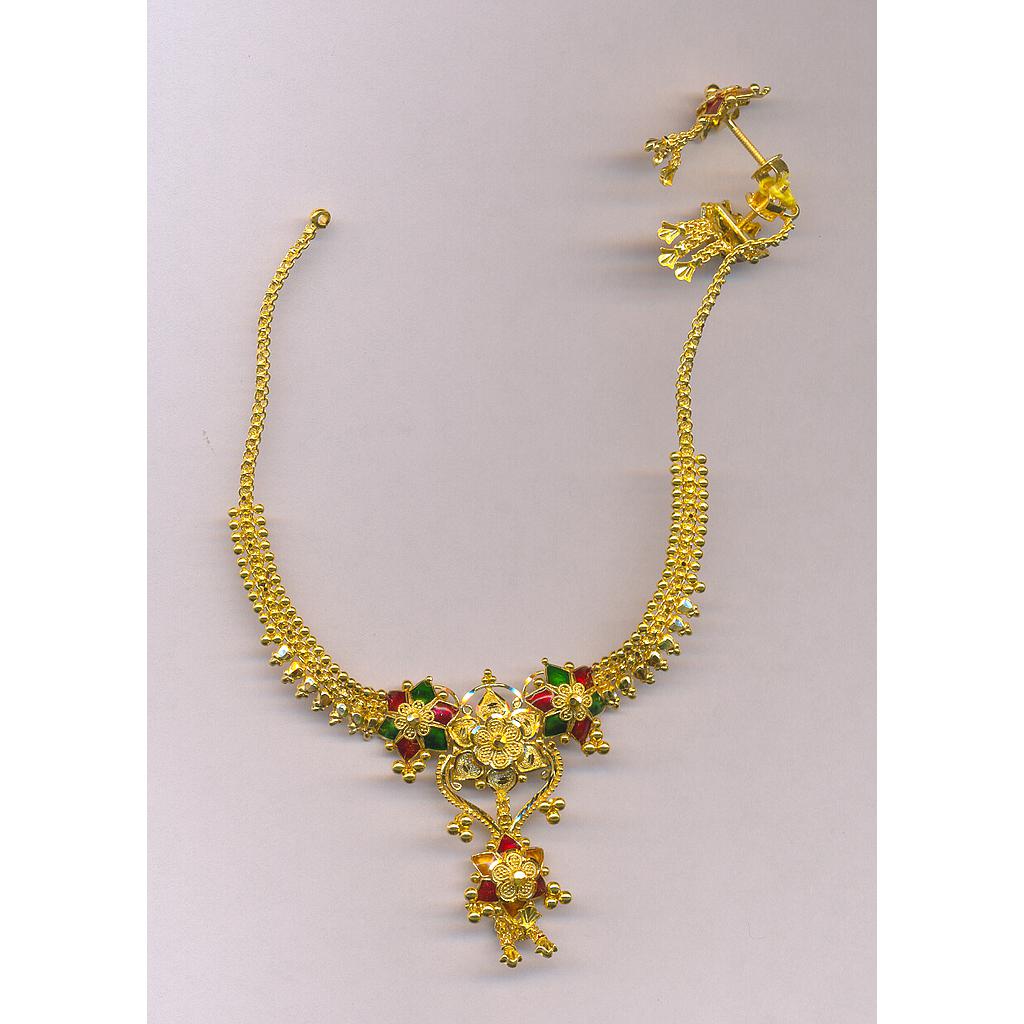 GOLD HALF SET ROUND PLAIN FANCY