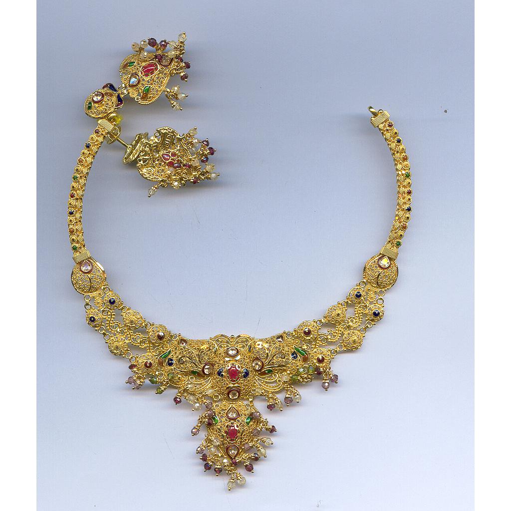 GOLD HALF SET ROUND PLAIN FANCY