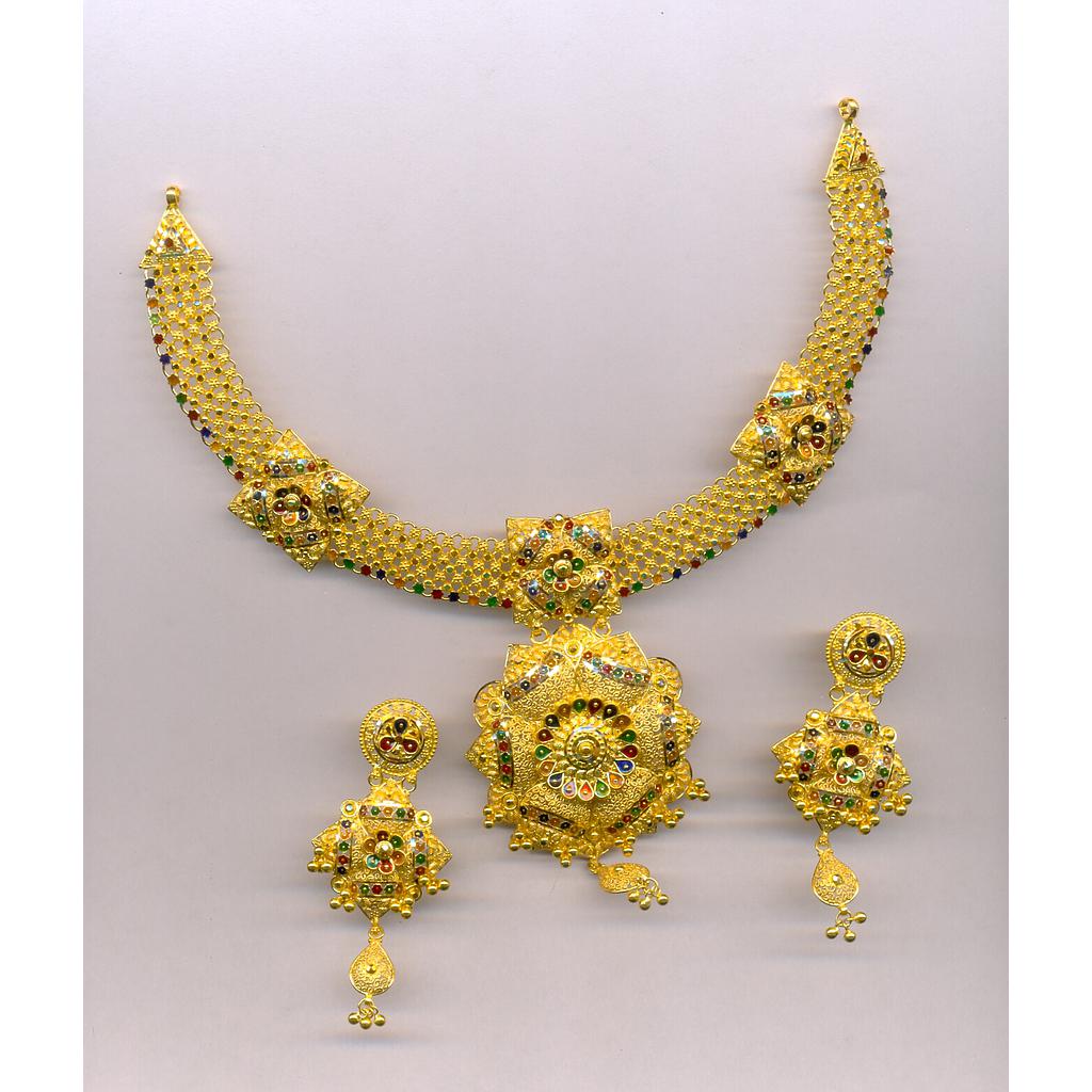 GOLD HALF SET ROUND PLAIN FANCY