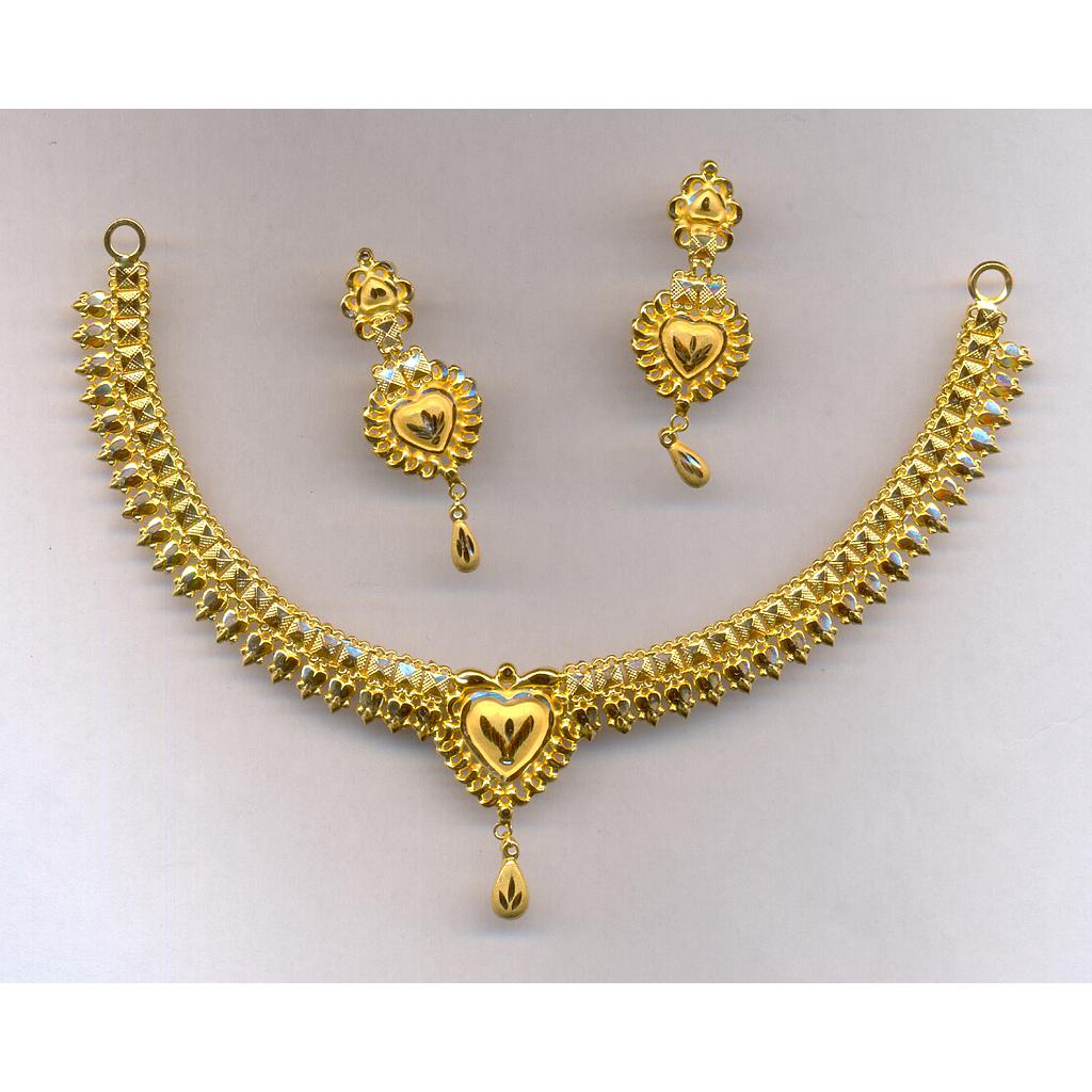 GOLD HALF SET ROUND PLAIN FANCY