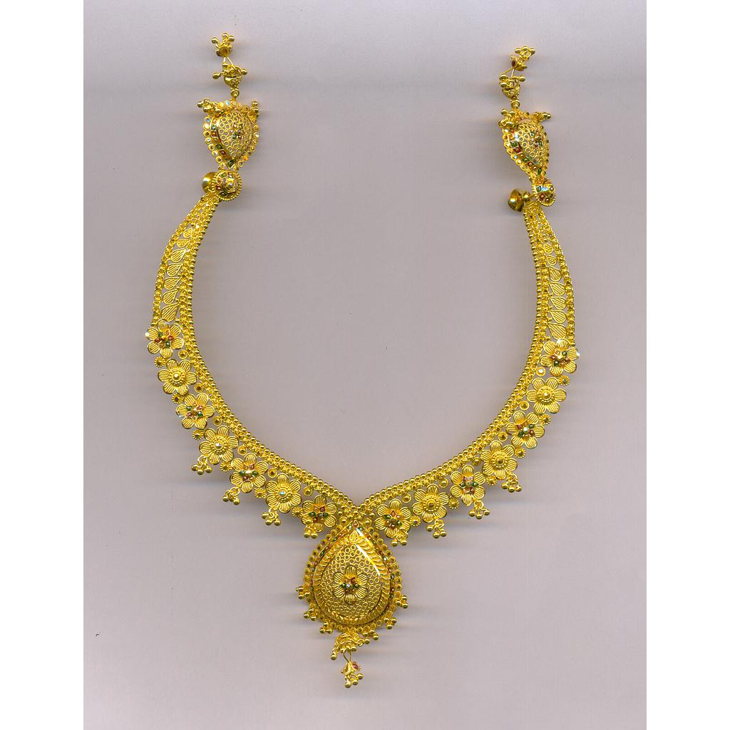 GOLD HALF SET ROUND PLAIN FANCY