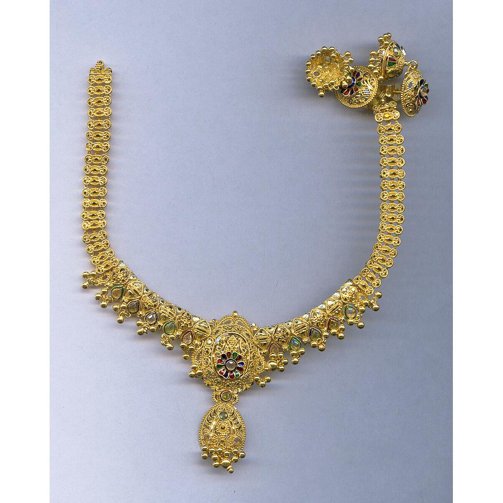 GOLD HALF SET ROUND PLAIN FANCY