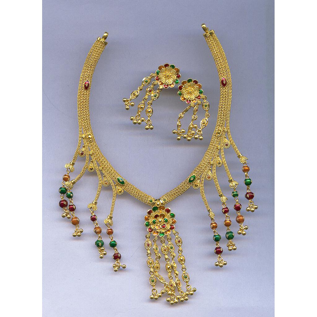 GOLD HALF SET ROUND PLAIN FANCY