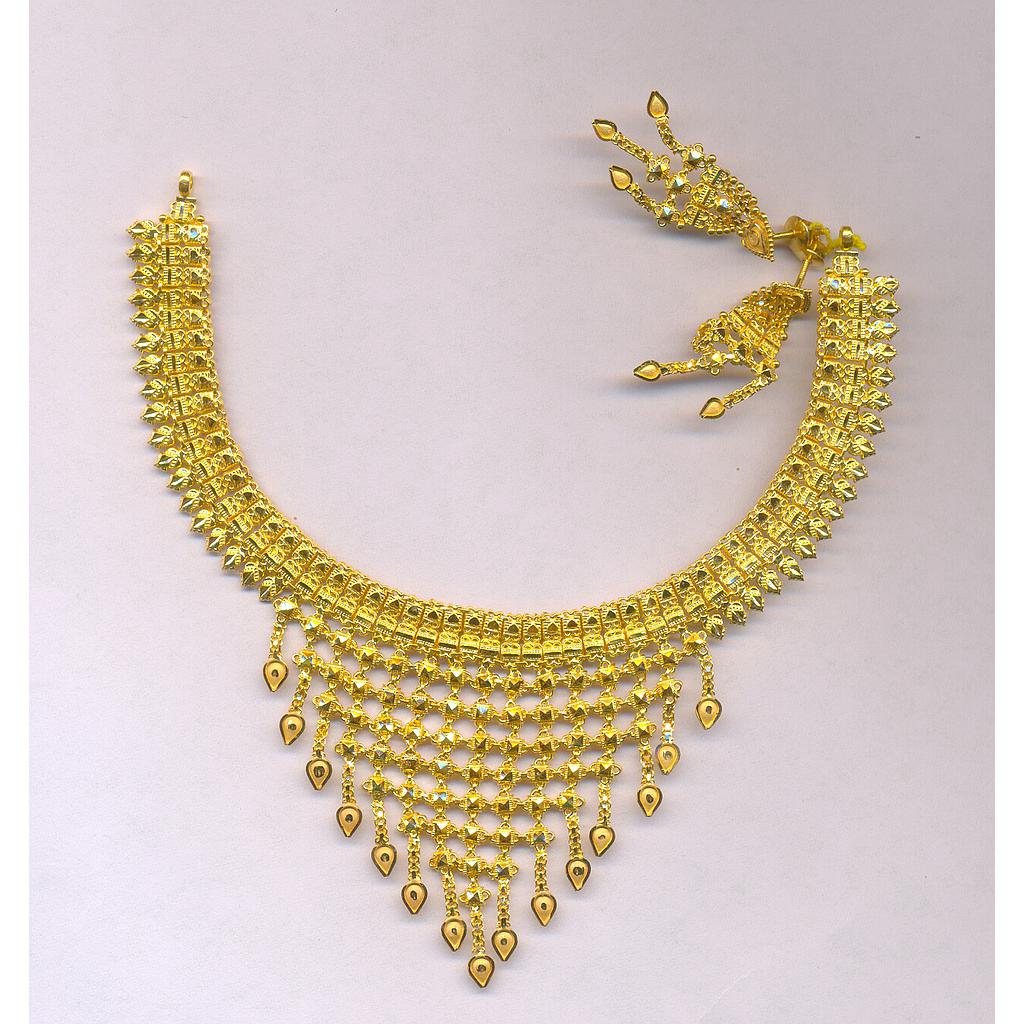 GOLD HALF SET ROUND PLAIN FANCY