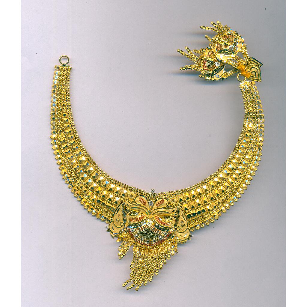 GOLD HALF SET ROUND PLAIN FANCY