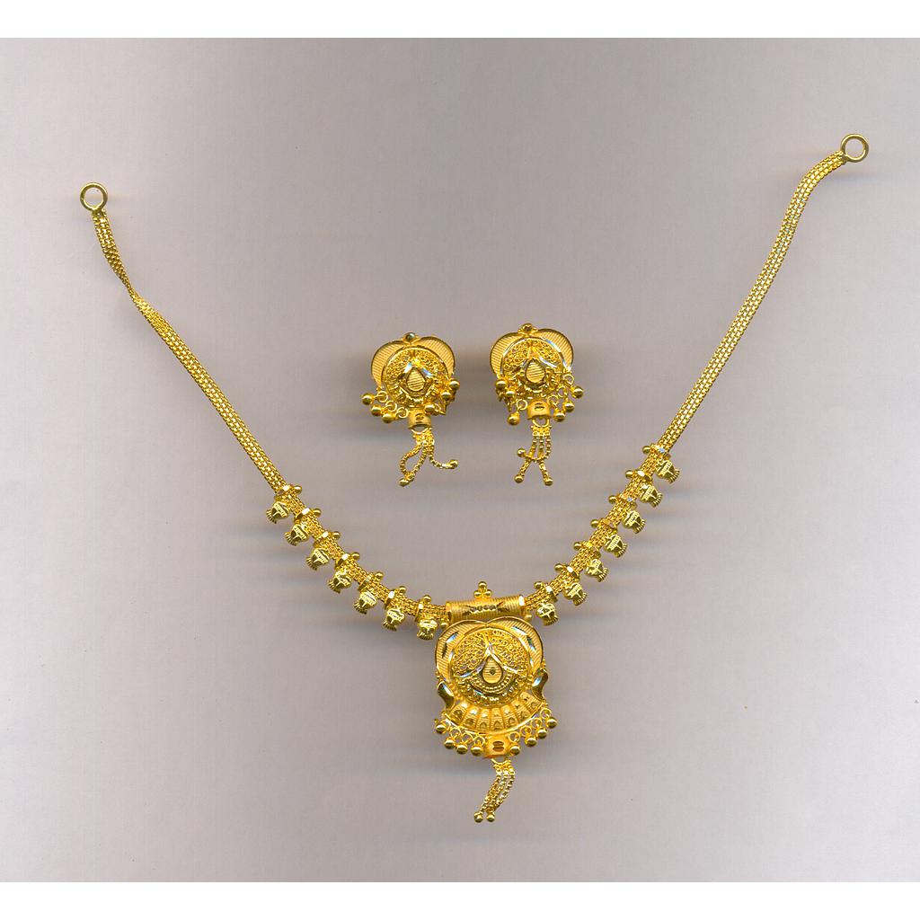 GOLD HALF SET ROUND PLAIN FANCY