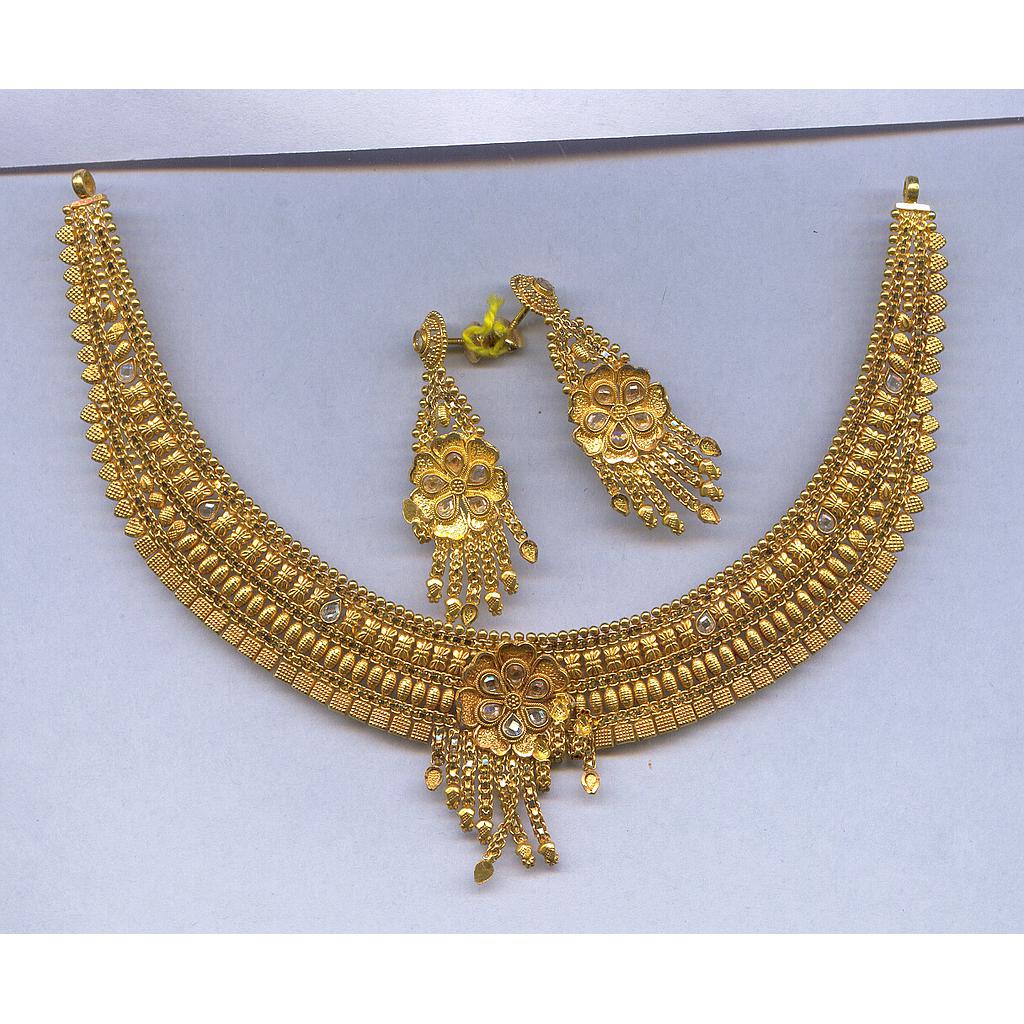 GOLD HALF SET ROUND PLAIN FANCY