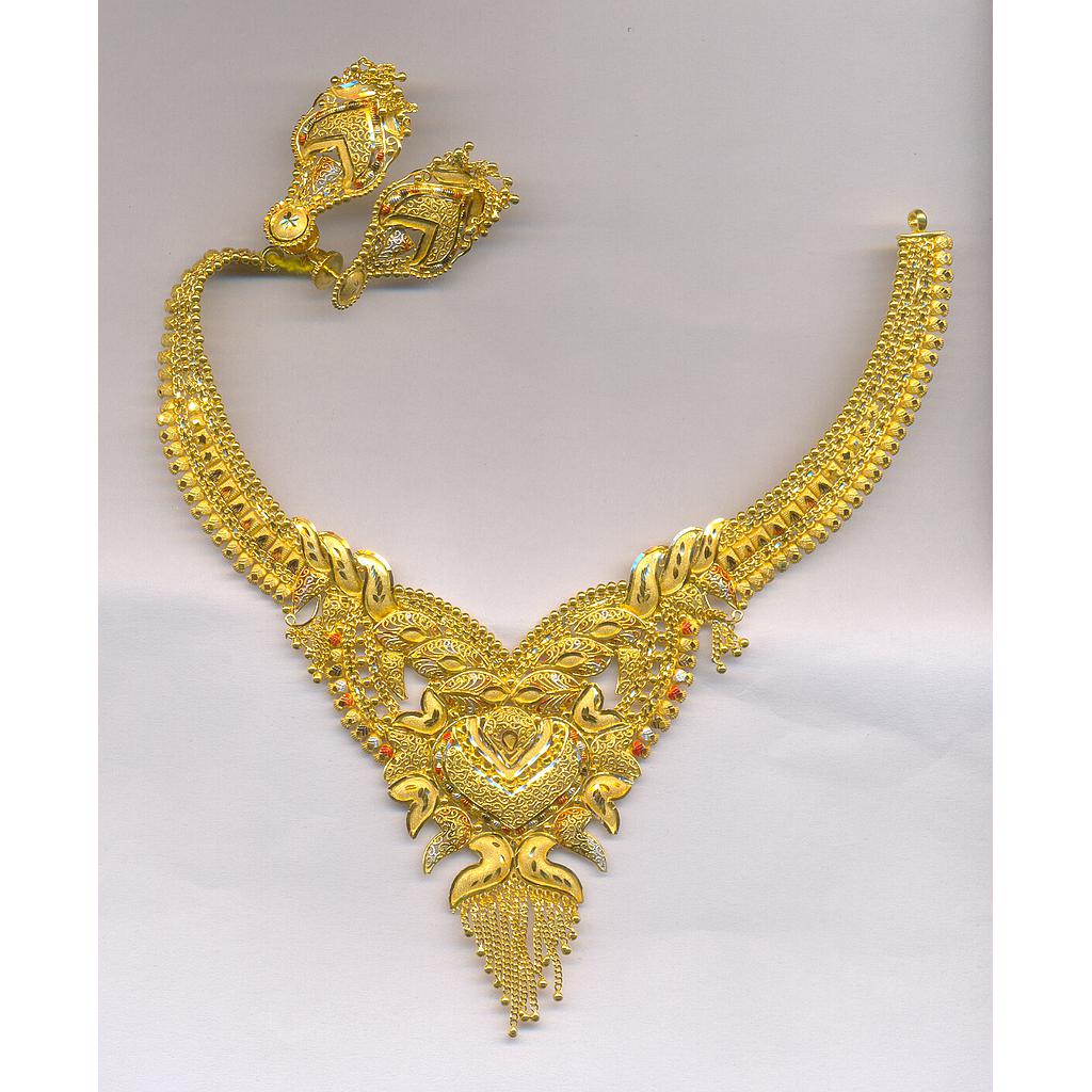 GOLD HALF SET ROUND PLAIN FANCY