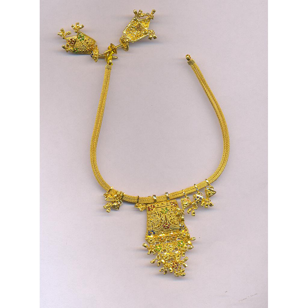 GOLD HALF SET ROUND PLAIN FANCY