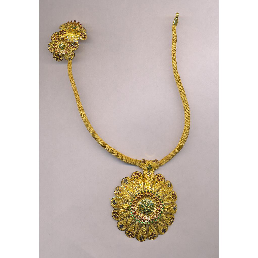 GOLD HALF SET ROUND PLAIN FANCY