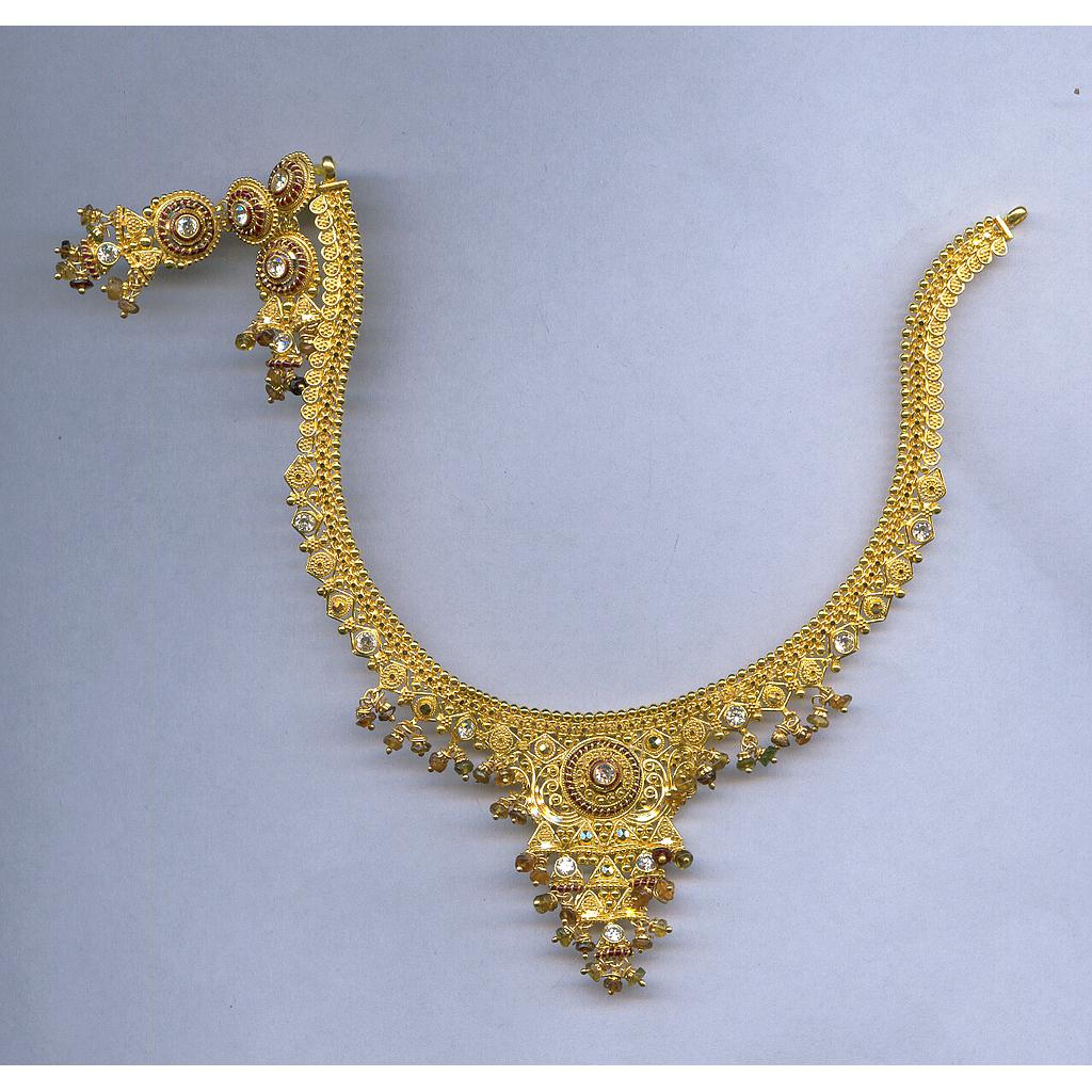 GOLD HALF SET ROUND PLAIN FANCY