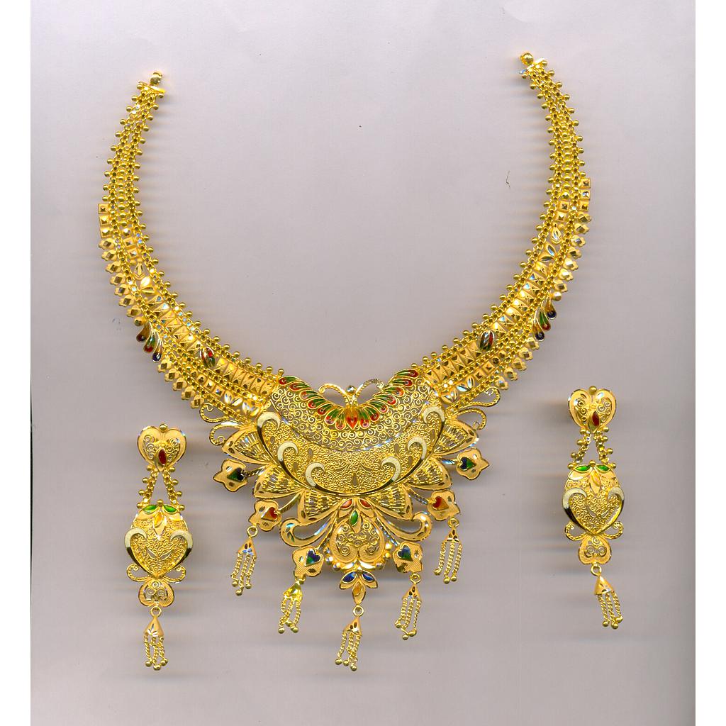GOLD HALF SET ROUND PLAIN FANCY