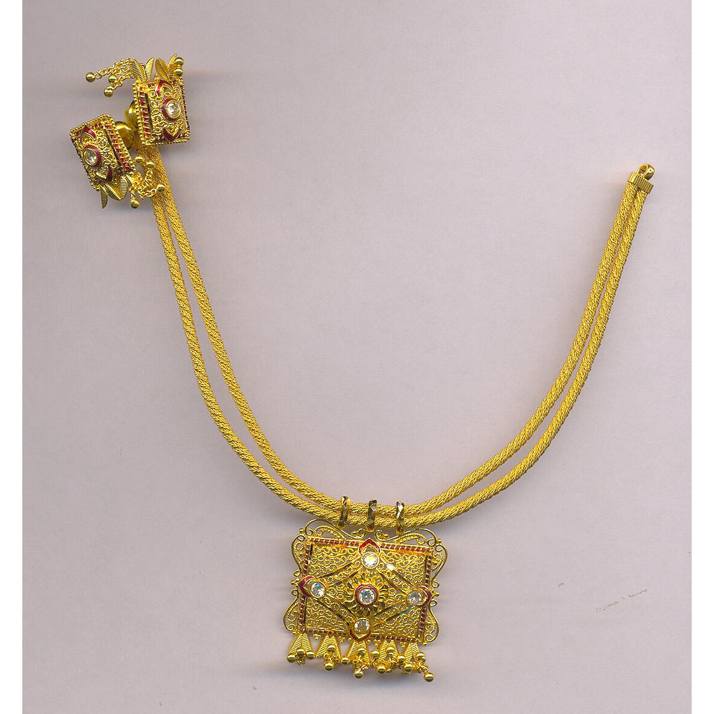 GOLD HALF SET ROUND PLAIN FANCY