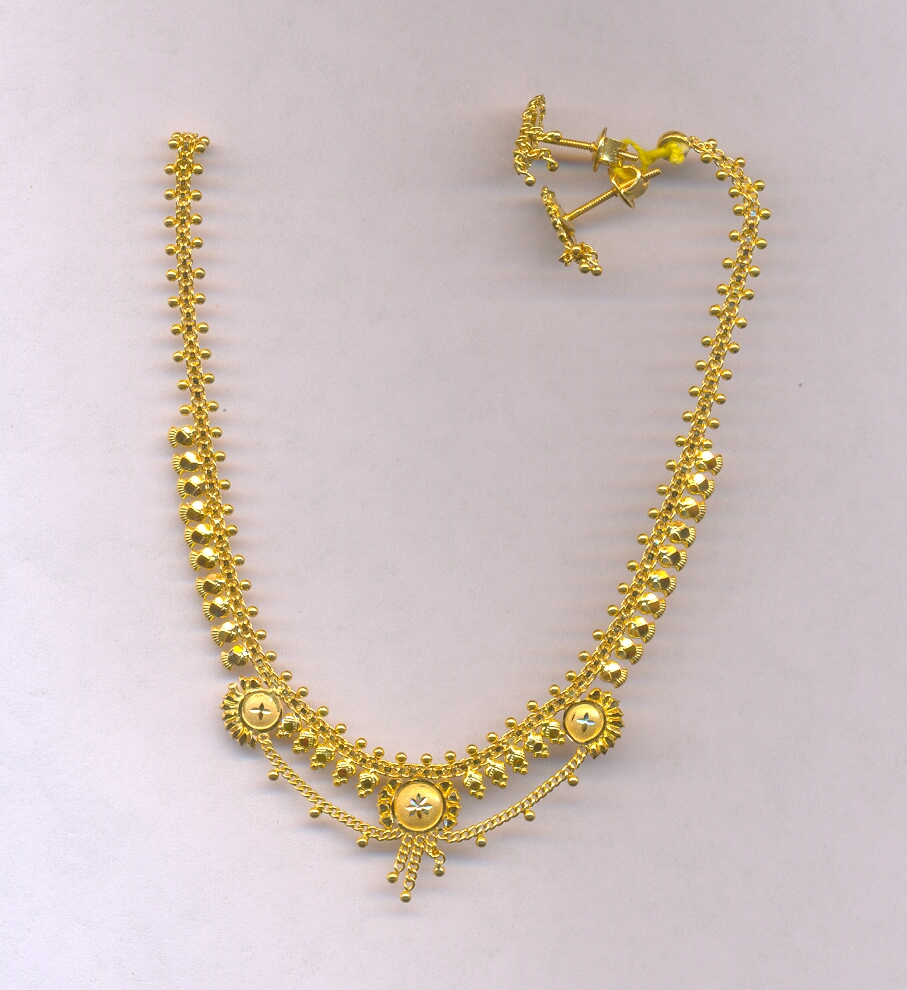 GOLD HALF SET ROUND PLAIN FANCY