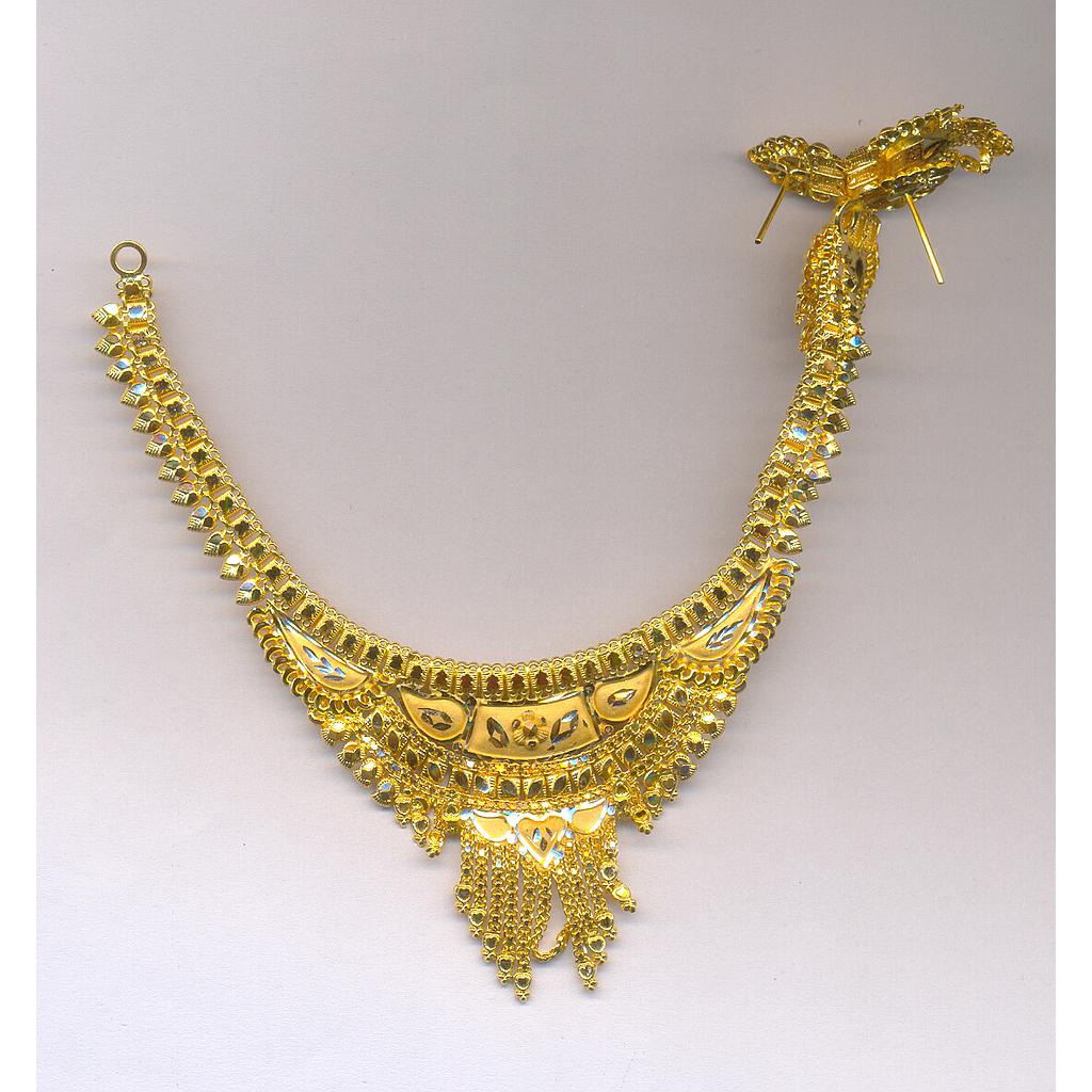 GOLD HALF SET ROUND PLAIN FANCY