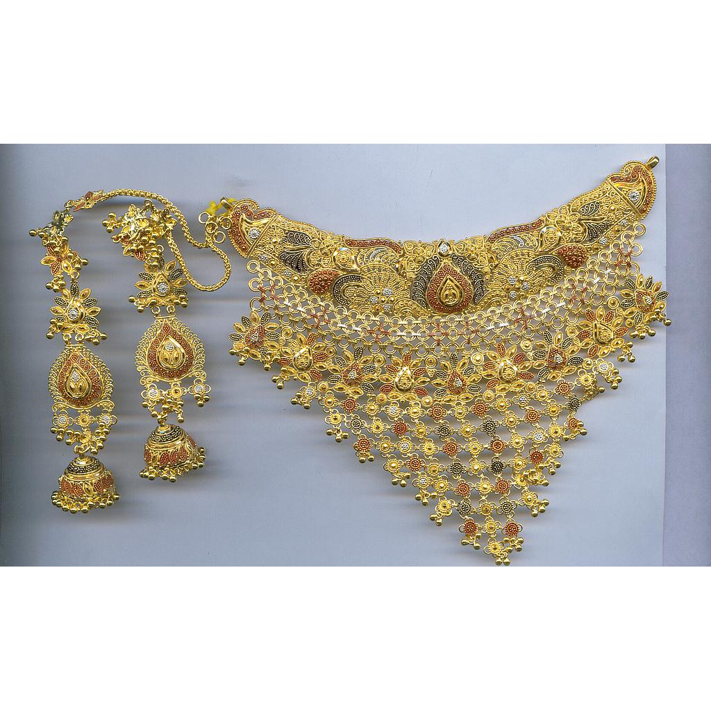 GOLD HALF SET ROUND PLAIN FANCY
