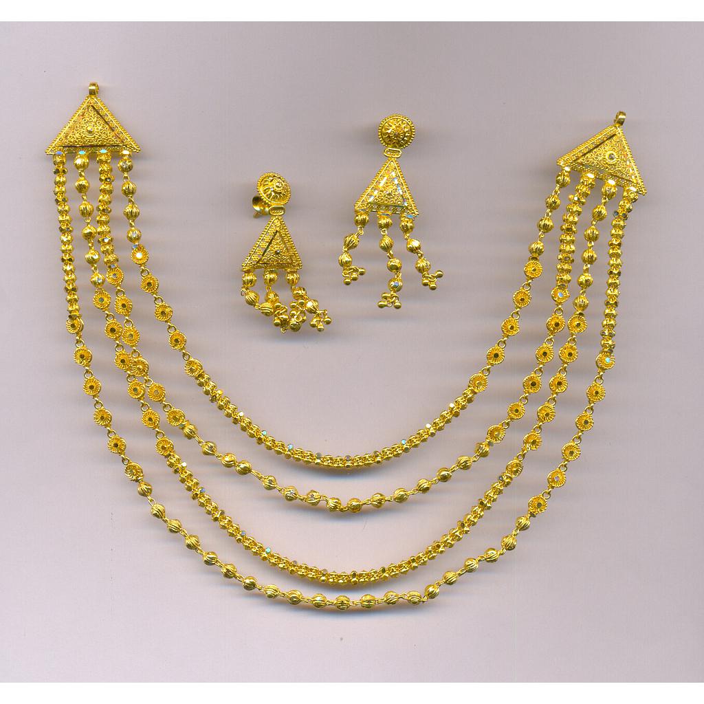 GOLD HALF SET ROUND PLAIN FANCY