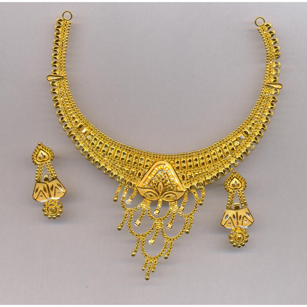 GOLD HALF SET ROUND PLAIN FANCY