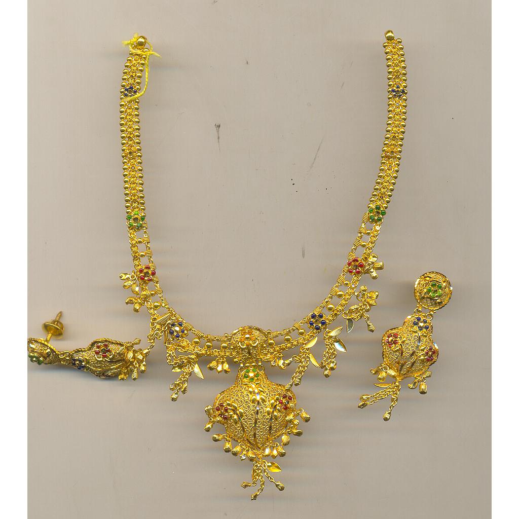 GOLD HALF SET ROUND PLAIN FANCY