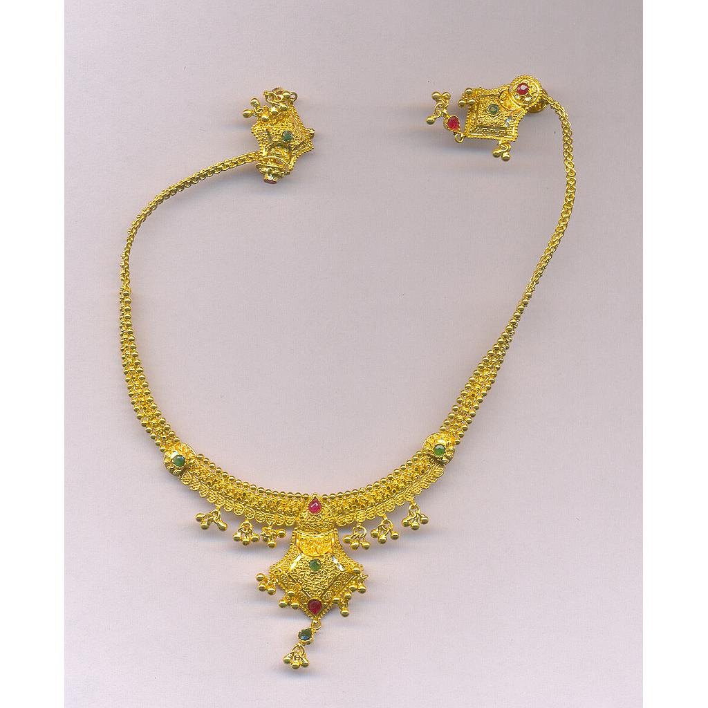 GOLD HALF SET ROUND PLAIN FANCY