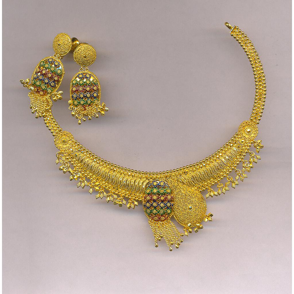 GOLD HALF SET ROUND PLAIN FANCY