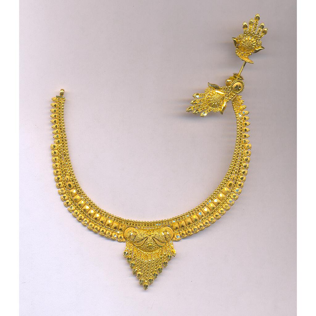 GOLD HALF SET ROUND PLAIN FANCY