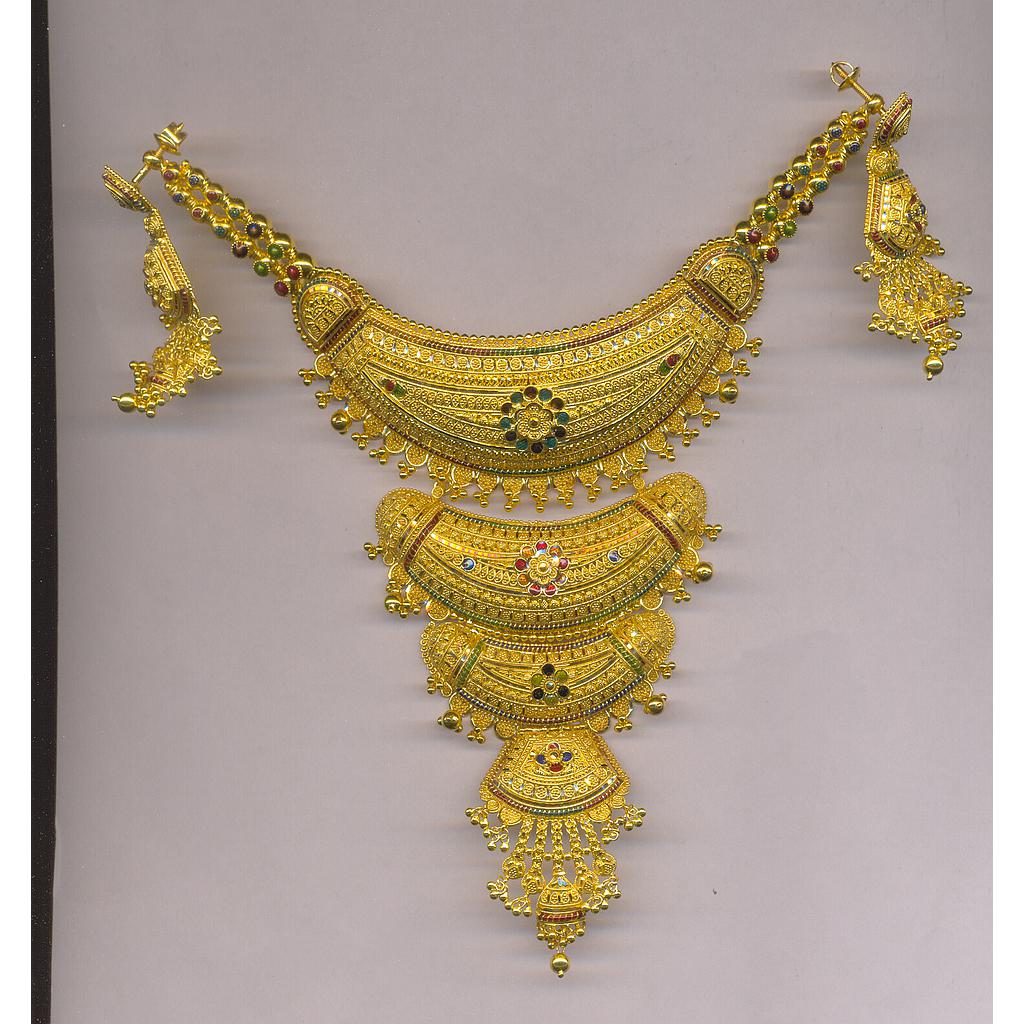 GOLD HALF SET ROUND PLAIN FANCY