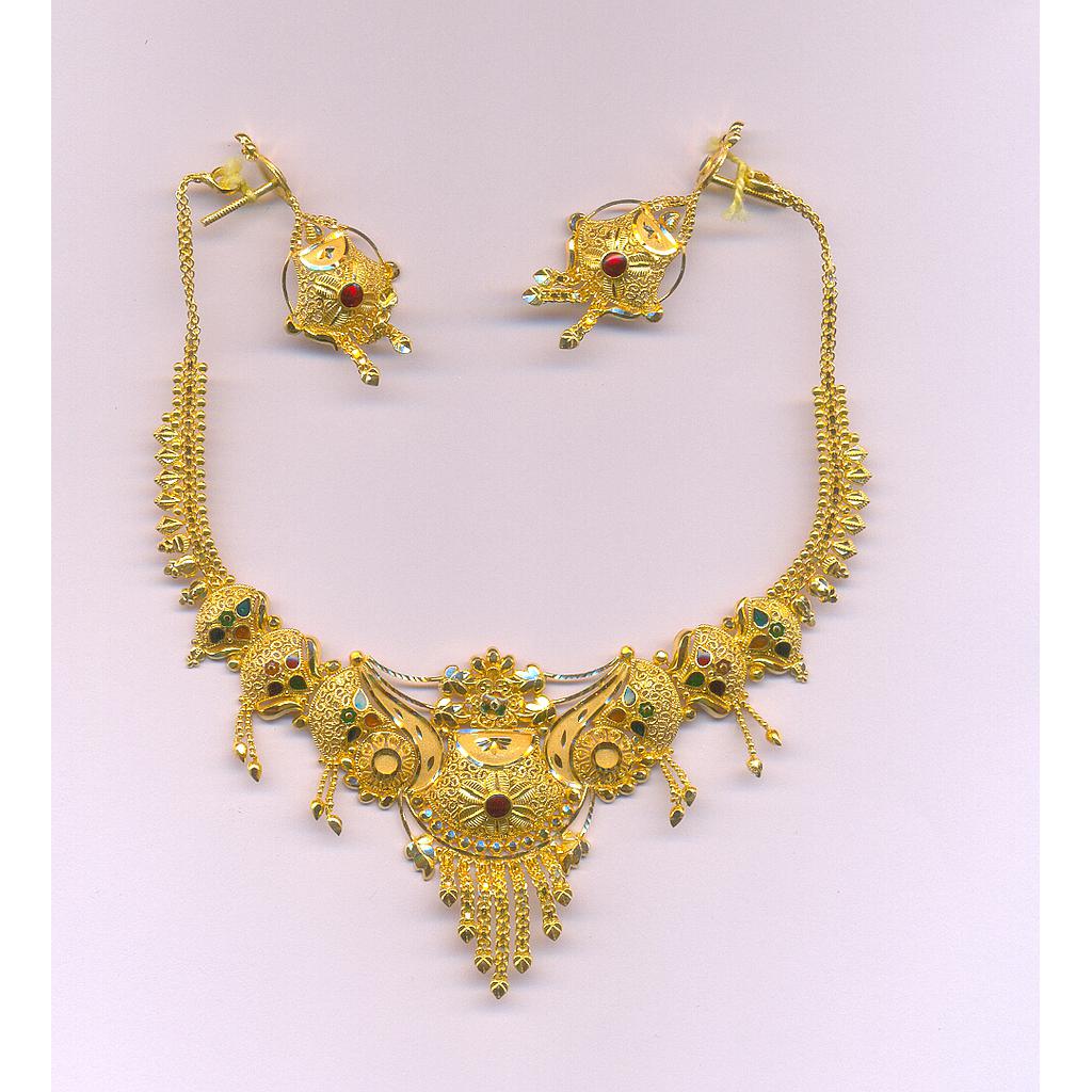 GOLD HALF SET ROUND PLAIN FANCY