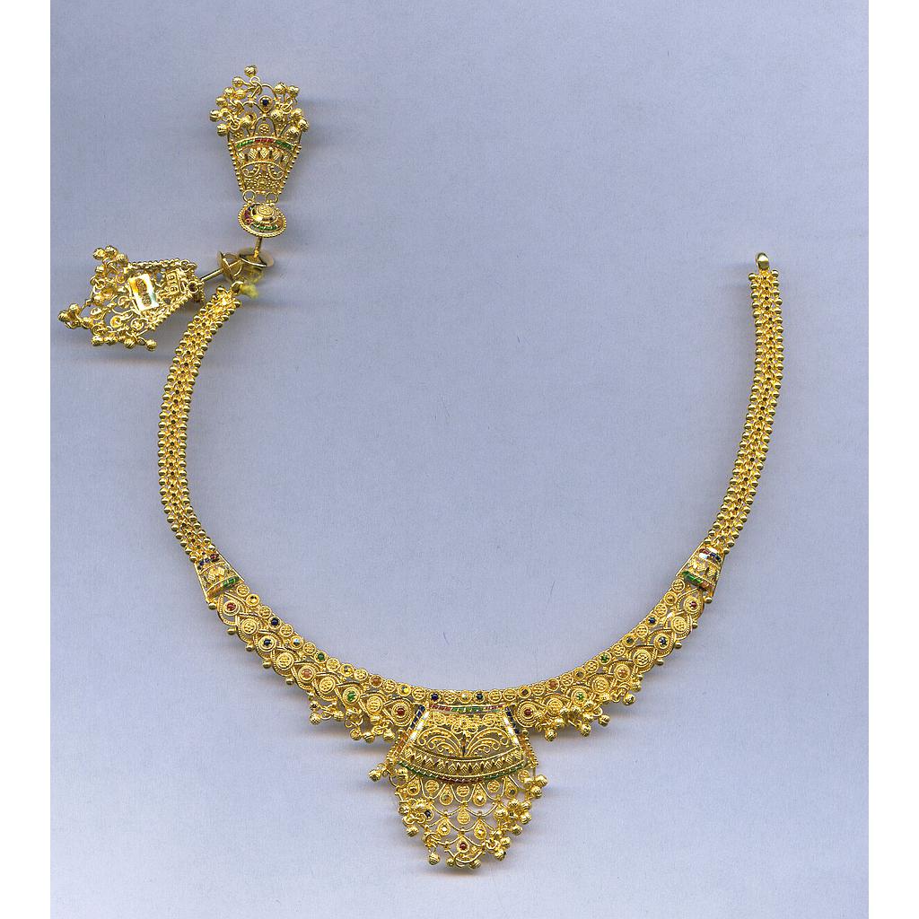 GOLD HALF SET ROUND PLAIN FANCY