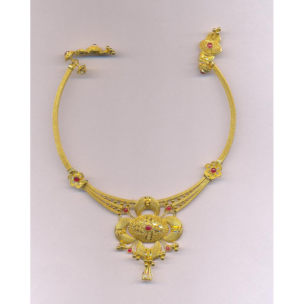 GOLD HALF SET ROUND PLAIN FANCY