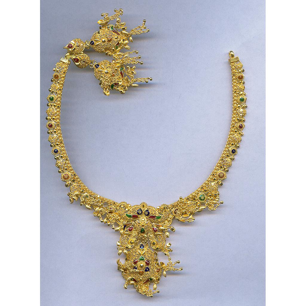 GOLD HALF SET ROUND PLAIN FANCY