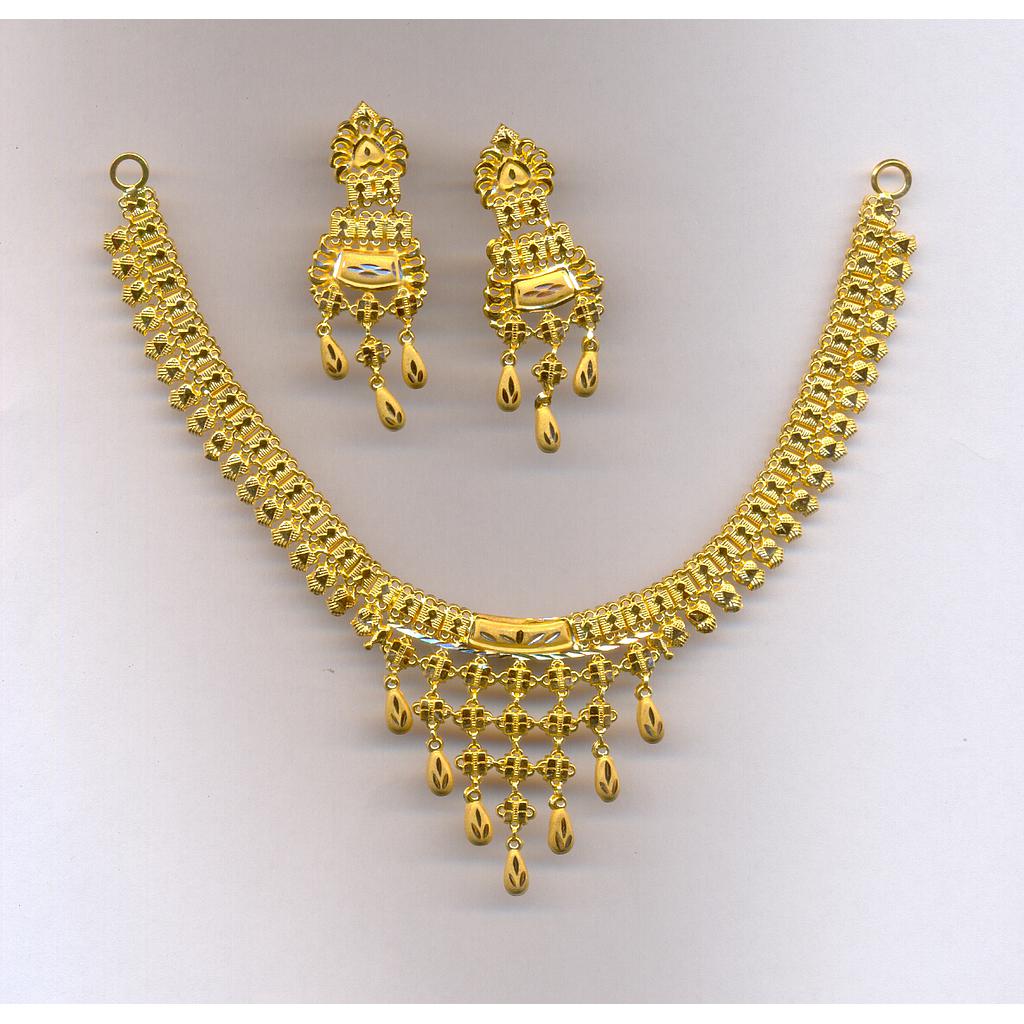 GOLD HALF SET ROUND PLAIN FANCY