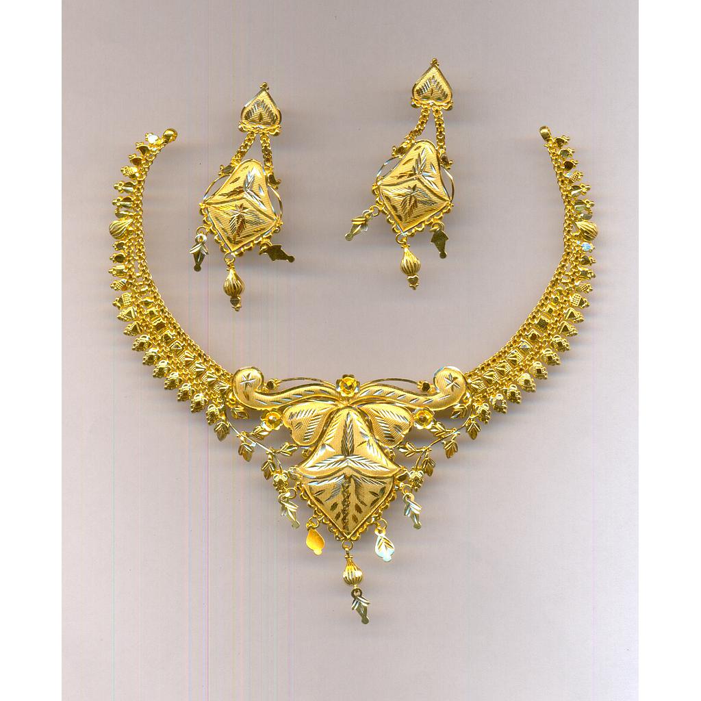 GOLD HALF SET ROUND PLAIN FANCY