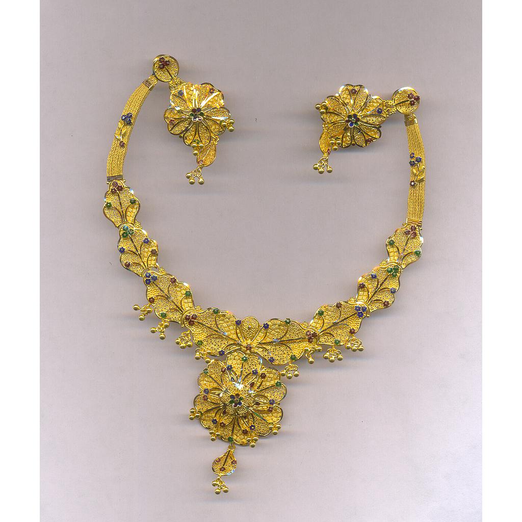 GOLD HALF SET ROUND PLAIN FANCY