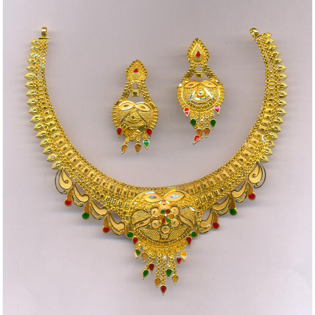 GOLD HALF SET ROUND PLAIN FANCY