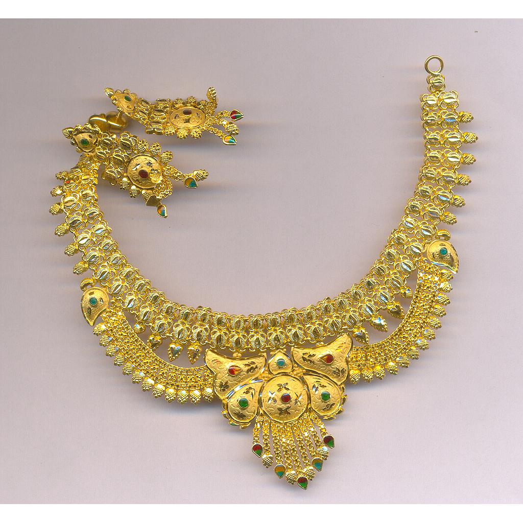GOLD HALF SET ROUND PLAIN FANCY