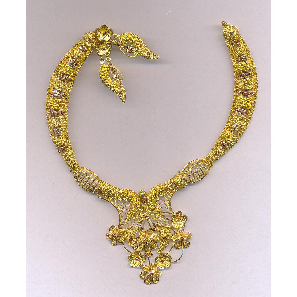 GOLD HALF SET ROUND PLAIN FANCY