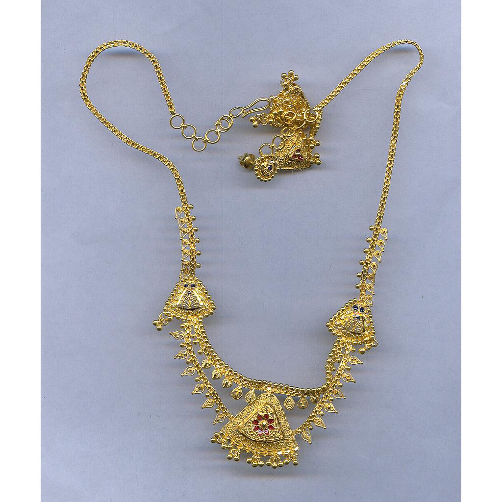 GOLD HALF SET ROUND PLAIN FANCY