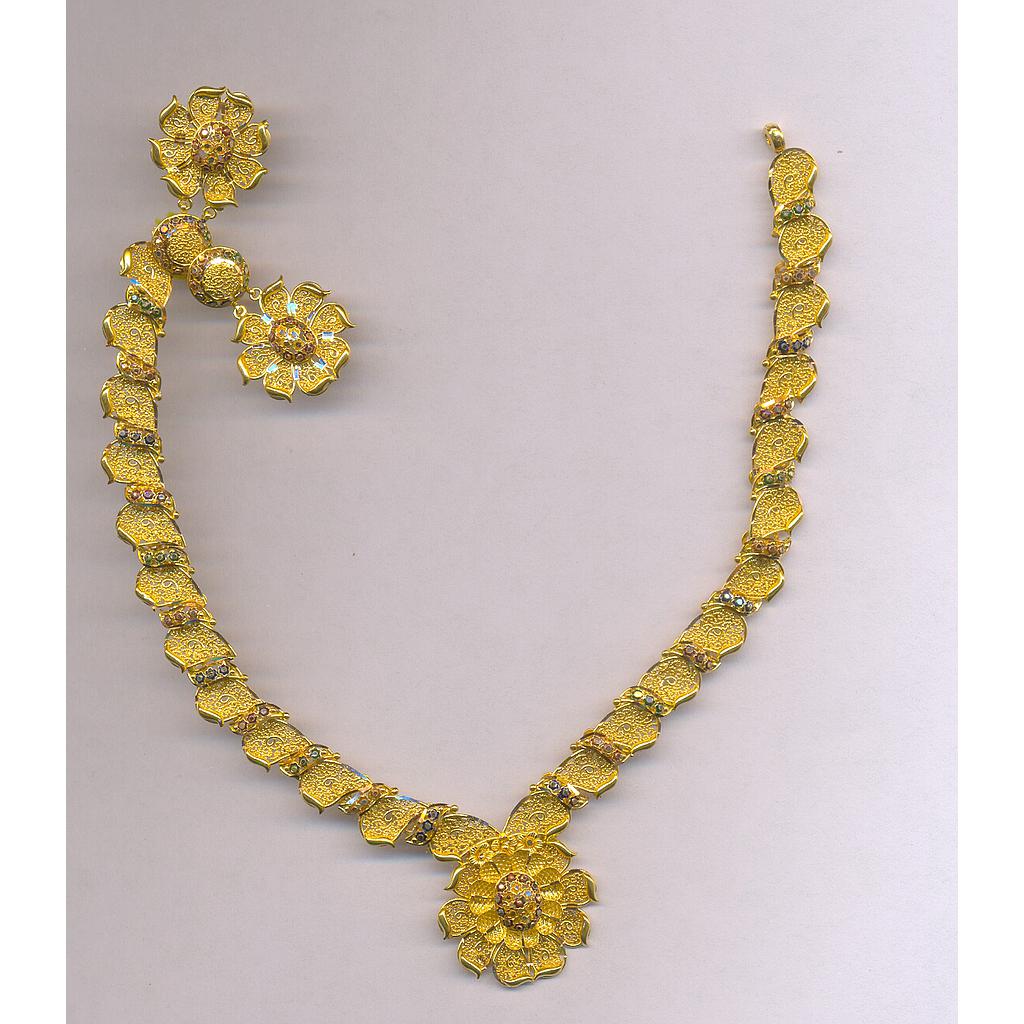 GOLD HALF SET ROUND PLAIN FANCY