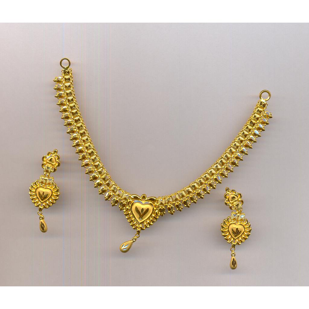 GOLD HALF SET ROUND PLAIN FANCY