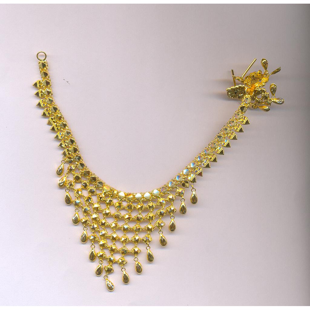 GOLD HALF SET ROUND PLAIN FANCY