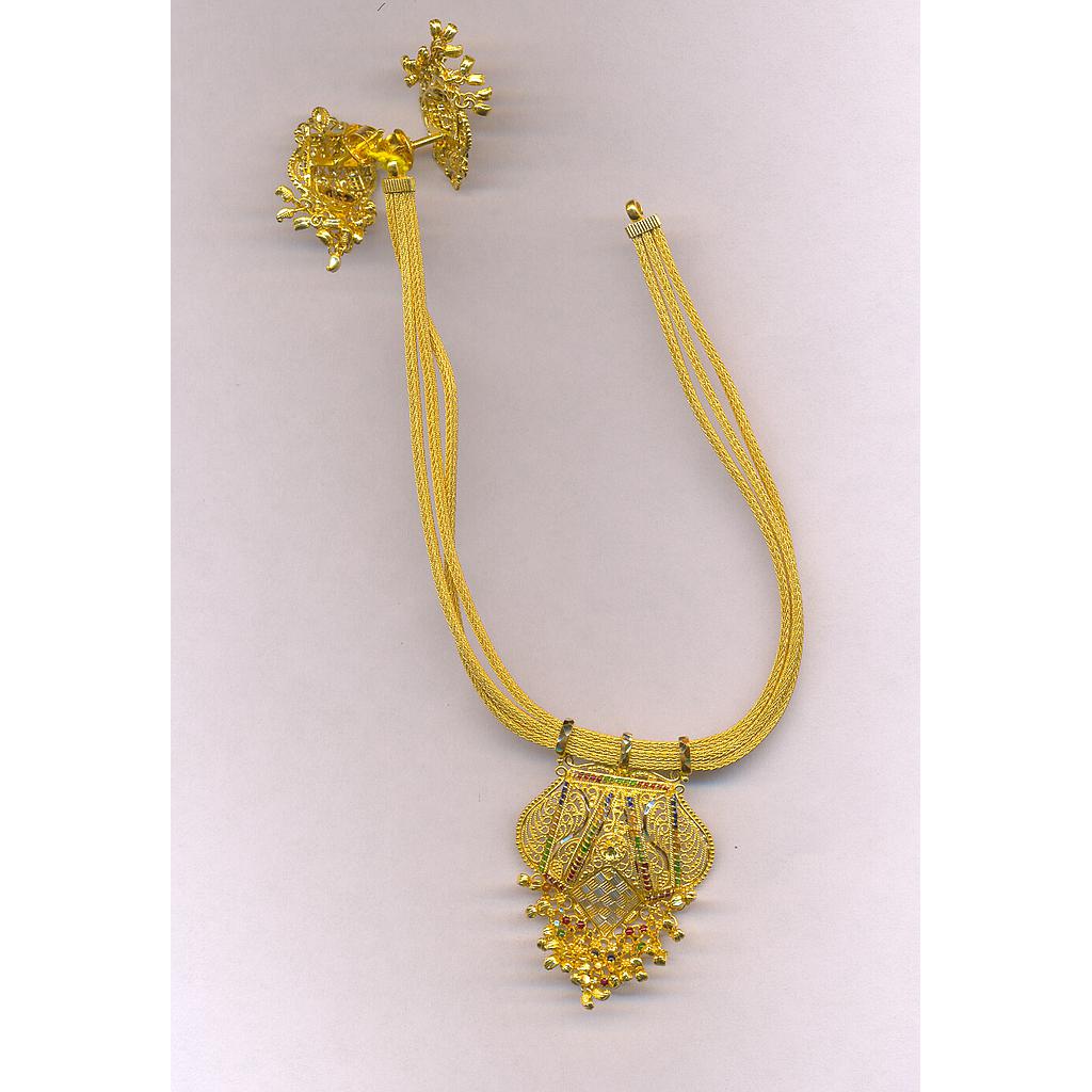 GOLD HALF SET ROUND PLAIN FANCY