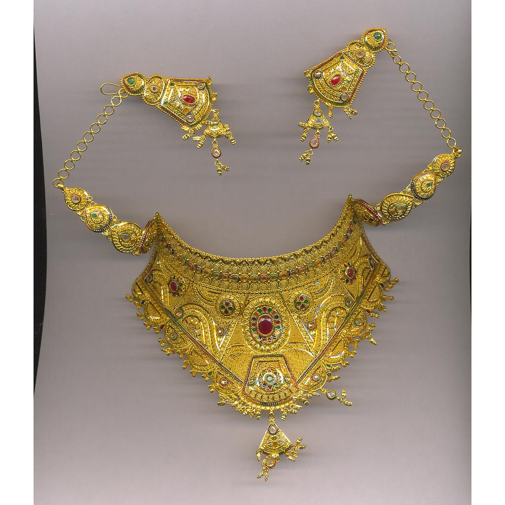 GOLD HALF SET ROUND PLAIN FANCY