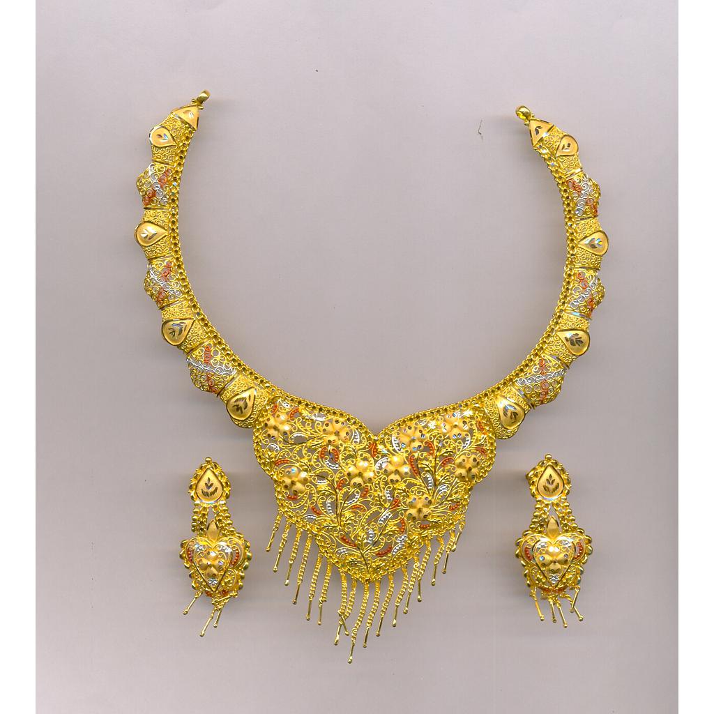 GOLD HALF SET ROUND PLAIN FANCY