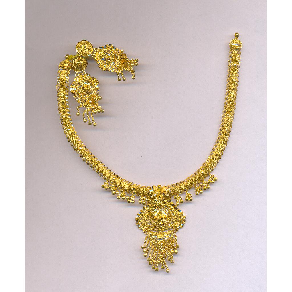 GOLD HALF SET ROUND PLAIN FANCY