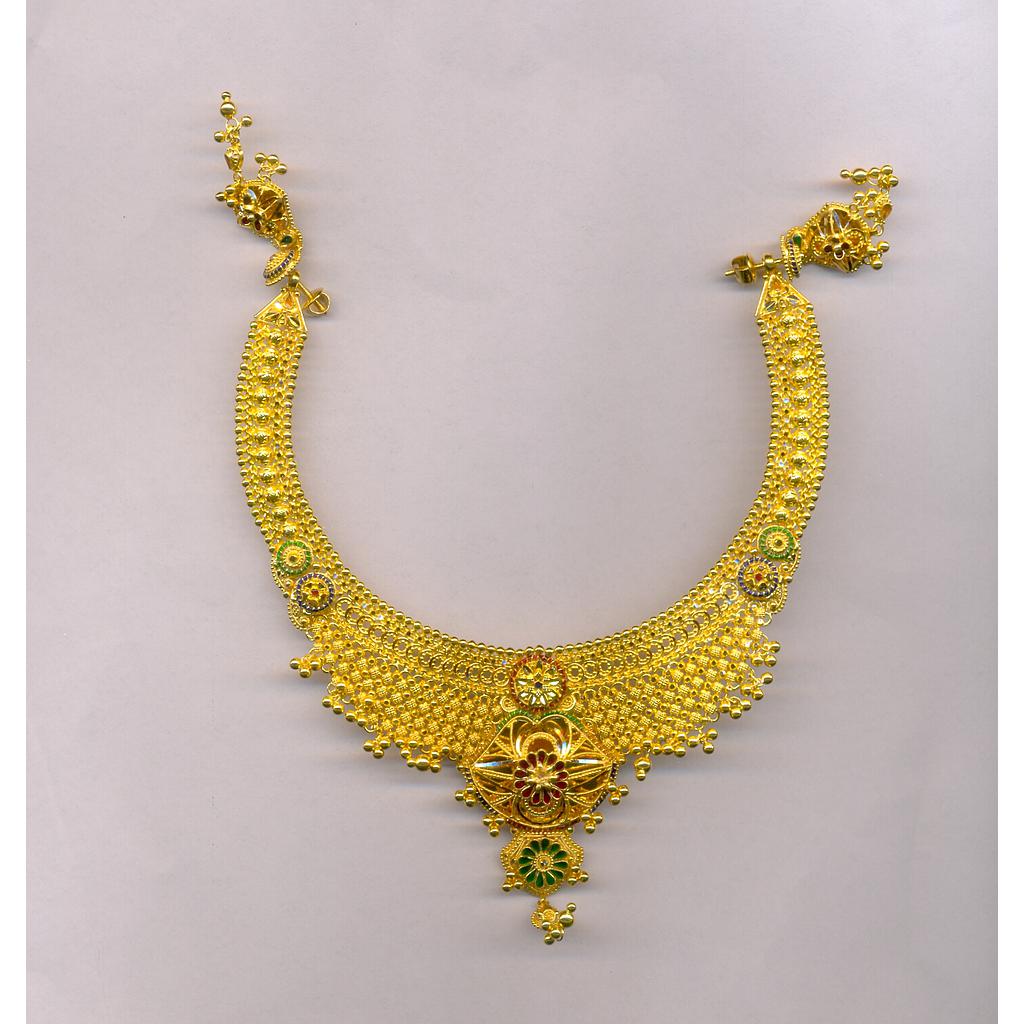 GOLD HALF SET ROUND PLAIN FANCY