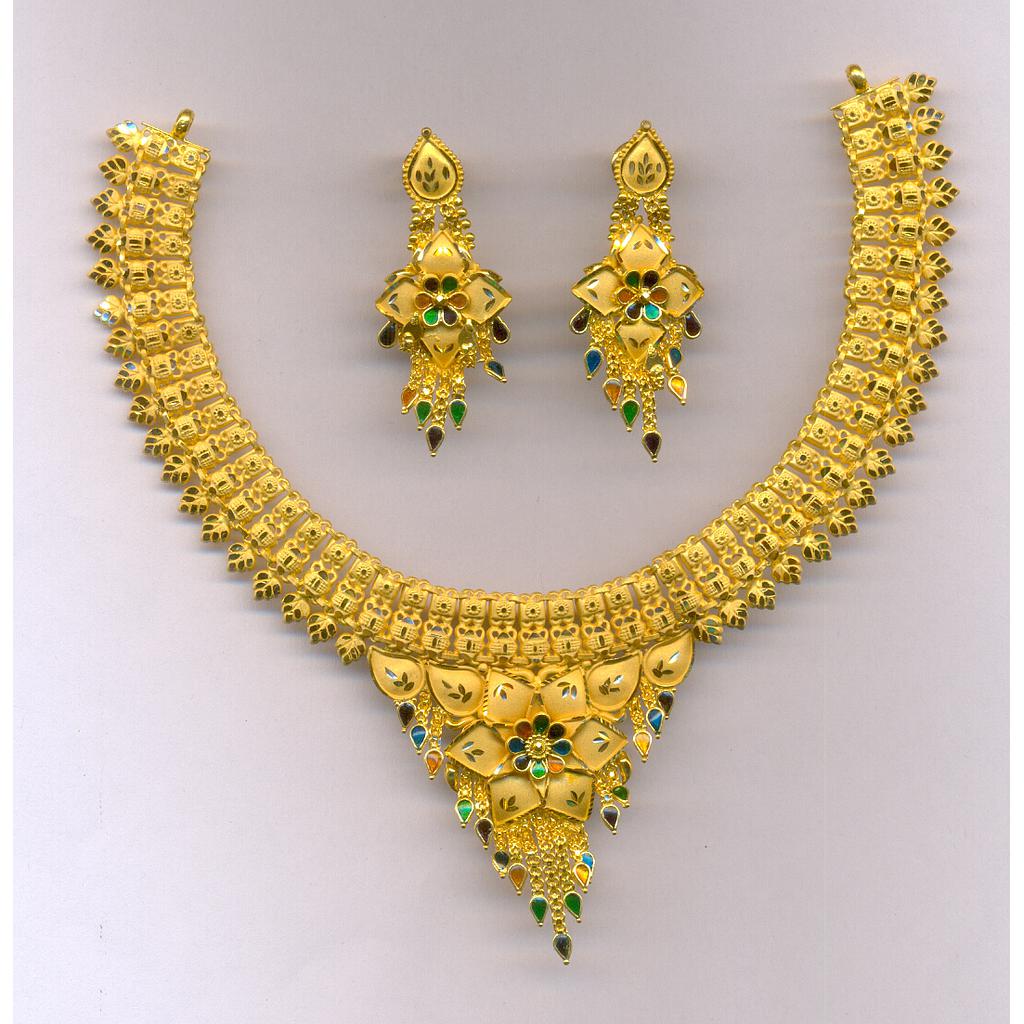 GOLD HALF SET ROUND PLAIN FANCY