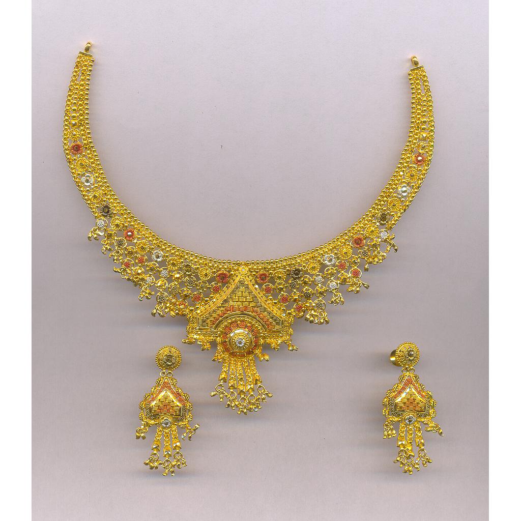 GOLD HALF SET ROUND PLAIN FANCY