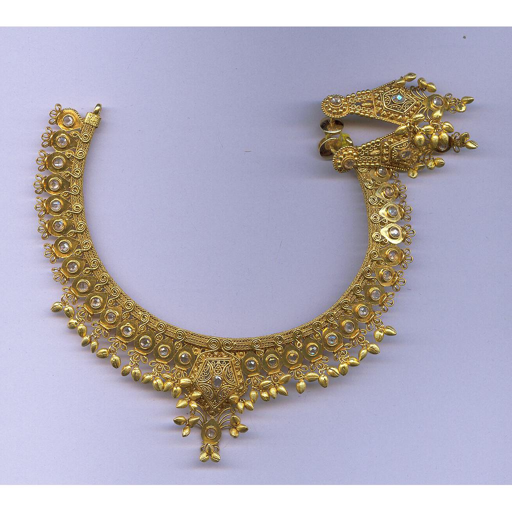 GOLD HALF SET ROUND PLAIN FANCY