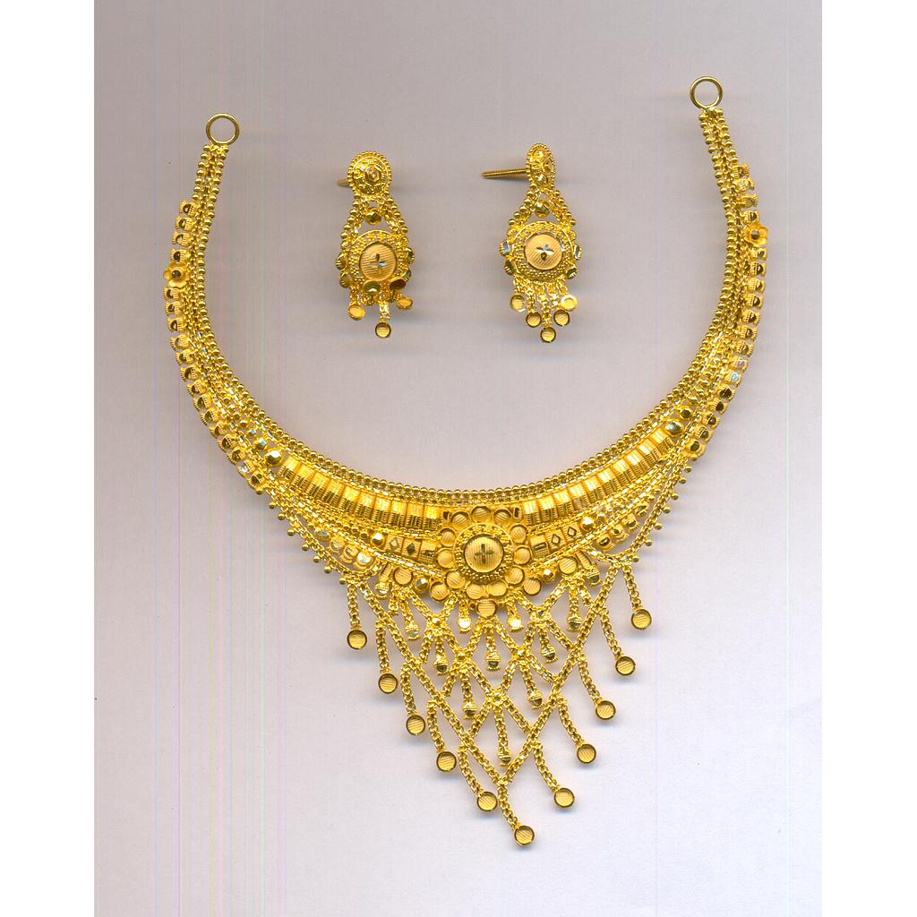 GOLD HALF SET ROUND PLAIN FANCY